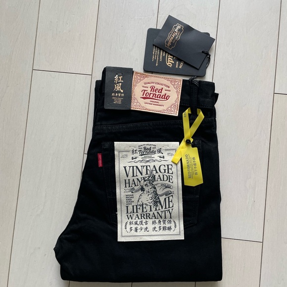 Red Tornado 14.5oz black selvedge 511. 30 x 30. New, with tags. - Picture 3 of 13